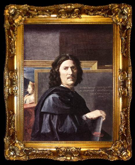 framed  POUSSIN, Nicolas Self-Portrait, ta009-2